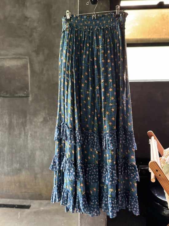 Free People Dresses & Skirts - Free People Smocked Waist Floral Tiered Maxi Skirt NWOT